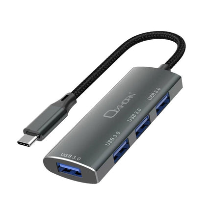 OXHORN AD-U31-H4B USB C 4-port Hub Black