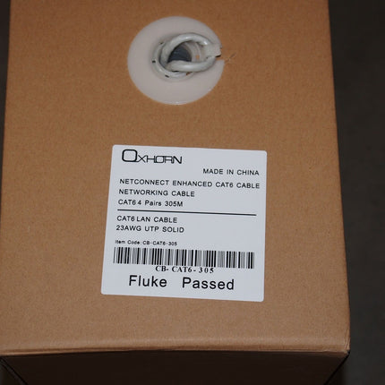 OXHORN CB-CAT6-305 Network Cable Cat6 305m Roll