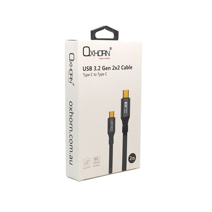 OXHORN CB-CC-322 USB C 3.2 Gen 2x2 Cable 2m