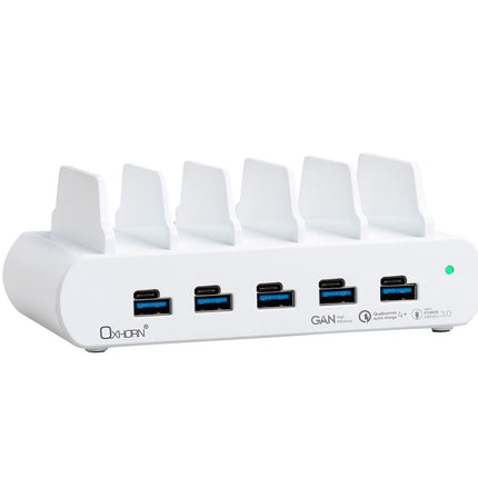 OXHORN NB-PD150D PD 150W 5-Port (5A+5C) Charging Dock with build-in rack