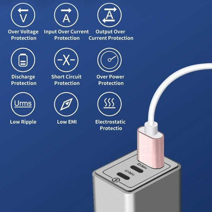 OXHORN NB-PD65CCAB PD GaN Charger 65W 3 Ports Black
