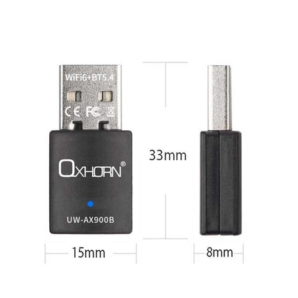 OXHORN UW-AX900B USB AX900 + Bluetooth 5.4 Adapter