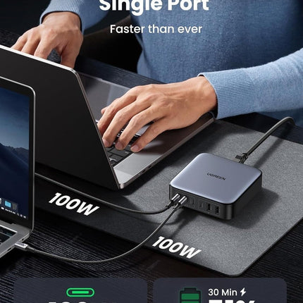 UGREEN 35044A Nexode 200W 6-port GaN Desktop Fast Charger