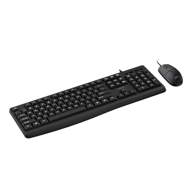 AOC KM170B/97 Wired Home & Office Keyboard + Mouse Combo 1.5M cables Black