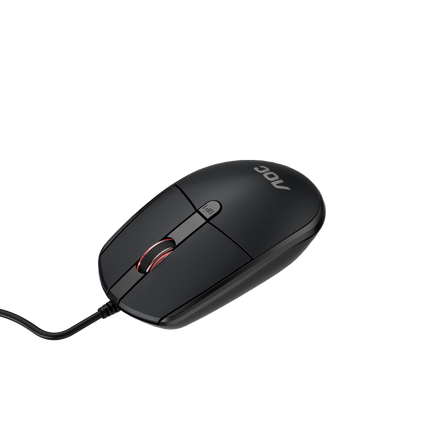 AOC MS130B/LA Wired Office Mouse USB Optical 3-Button Black