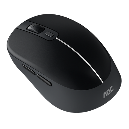 AOC MS360B/LA Wireless Mouse 2.4G + Bluetooth Dual Mode 6-Key DPI1600 Black