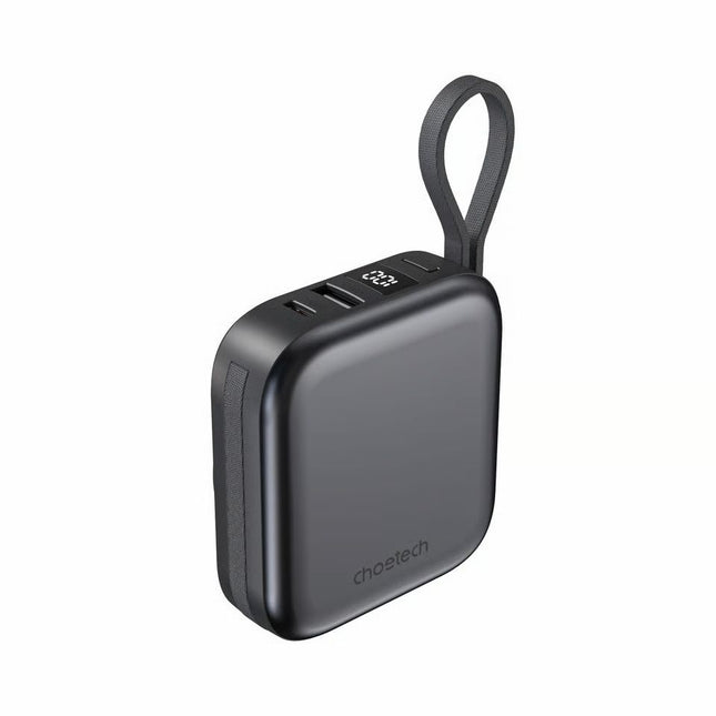 CHOETECH B697-BK 10000mAh CCC Certified LED display 22.5W power bank for Mobile/Apple watch/Airpods