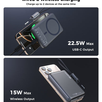 CHOETECH B-862-GY CCC Certified 10000mAh Ultra Thin Magnetic Power Bank