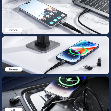 CHOETECH CR-001-GY Mfi iPhone to USB-C USB Adapter - Black