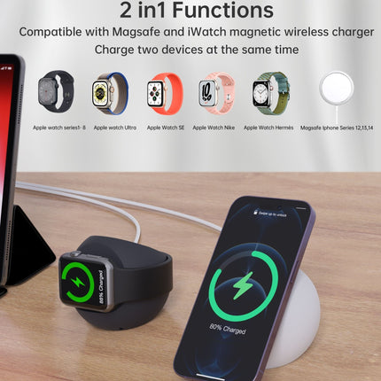 CHOETECH H050-W Magnetic Holder for iPhone 12/13/14 /15 Series and iWatch (White)