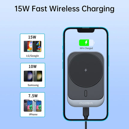 CHOETECH T206-F 15W Magnetic Car Charger Holder