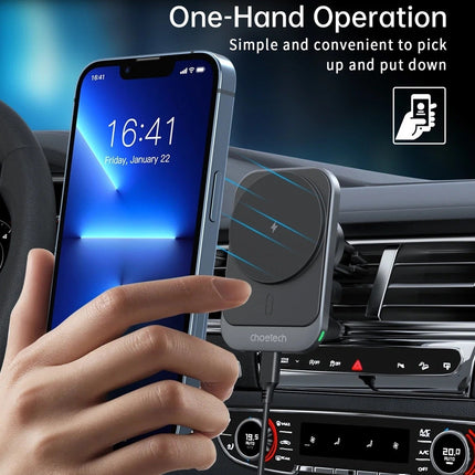 CHOETECH T206-F 15W Magnetic Car Charger Holder