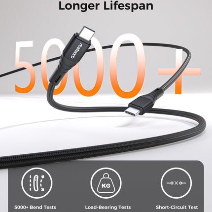 CHOETECH XCC-1008 USB-C-C PD100W M to M Fast charging Cable 1M Black