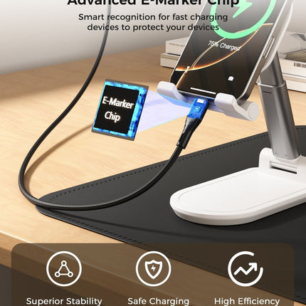 CHOETECH XCC-1008 USB-C-C PD100W M to M Fast charging Cable 1M Black
