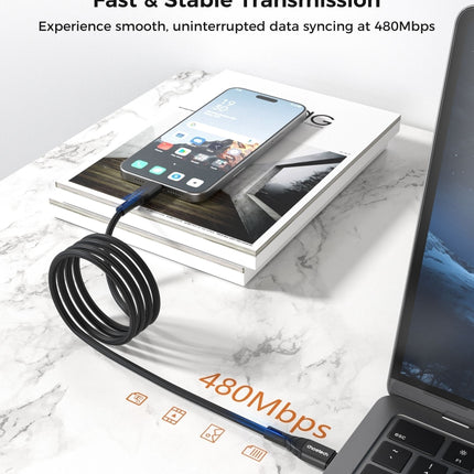 CHOETECH XCC-1008 USB-C-C PD100W M to M Fast charging Cable 1M Black