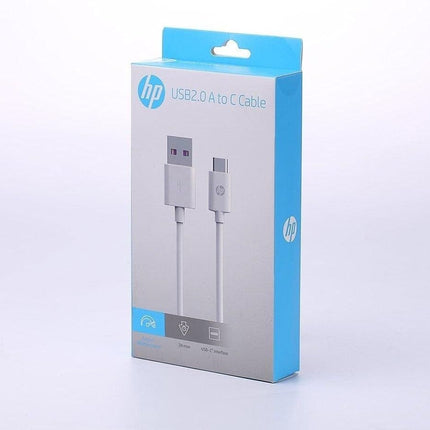 HP DHC-TC100 USB-A to USB-C Cable, Charge and Sync, 1M, White