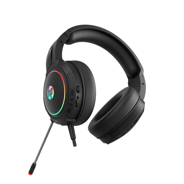 HP DHE-8006 Wired USB 7.1 Surround Sound Gaming Headset RGB LED for PC / Laptop-USB