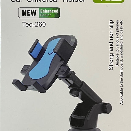 TEQ TEQ -260 Car Universal Holder Strong & non Slip (Extendable) Blue/Black