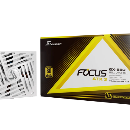 Seasonic 850W Focus GX-850 V4 WHITE Fully-Modular 80 PLUS Gold ATX3.1/PCIe 5.1 PSU