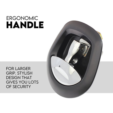 Whale Tail T Handle Lock Latch Compression Lock Trailer Toolbox Black Chrome