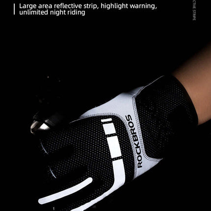 MTB Heated Gloves XLarge for Mountain Road Bike Breathable Winter Autumn Cycling Camping Running Outdoor Sport Rockbros