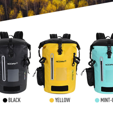 NOOYAH IPX8 Waterproof Bike Cycle Outdoor Sports Backpack Double-Layer Waterproof Bag  MINT GREEN