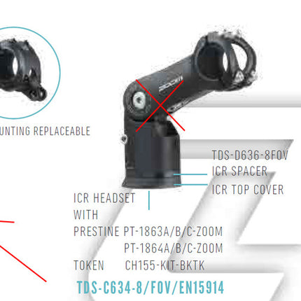 ZOOM TDS-D636 Height Adjustable Stem MTB Ebike Mountain Cable Intergration Hide 31.8mm