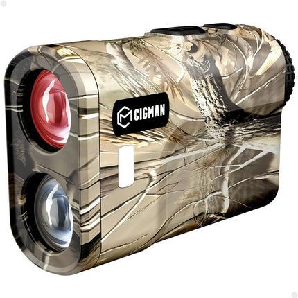 Ultra Long Range & Fast Accuracy: CIGMAN upgraded range finder measures from 5 to 3280 yards with an accuracy of ±1 yard, giving you reliable data in under 1 second. The multi-coated lens and 6x magnification deliver a bright, crisp view, even in dense wo