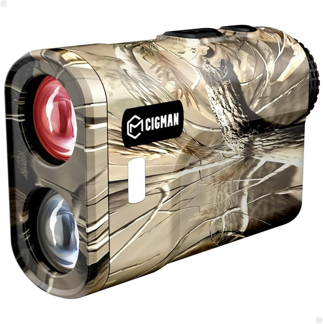 Ultra Long Range & Fast Accuracy: CIGMAN upgraded range finder measures from 5 to 3280 yards with an accuracy of ±1 yard, giving you reliable data in under 1 second. The multi-coated lens and 6x magnification deliver a bright, crisp view, even in dense wo
