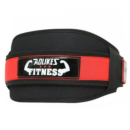 Fitness Weight Lifting Belt Barbell Dumbell Training Back Support Men Women M - Red-M