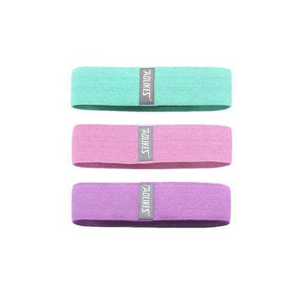 Aolikes Set 3 Resistance Booty Bands Hip Circle Loop Bands Workout Exercise - Set of 3 (Light Grey,Grey,Black) with Bag