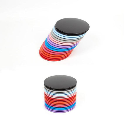 2PCS Core Sliding Discs Fitness Sliders for Home Gym Yoga Gliding Exercise 17cm - Purple