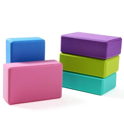 2PCS Yoga Blocks Foam Brick Fitness Exercise Stretch Gym Pilates Tool - Blackish Green