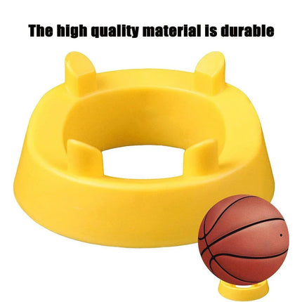 2PCS Football Basketball Volleyball Storage Stand Multi-Functional Ball Holder - Yellow