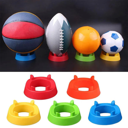 2PCS Football Basketball Volleyball Storage Stand Multi-Functional Ball Holder - Yellow