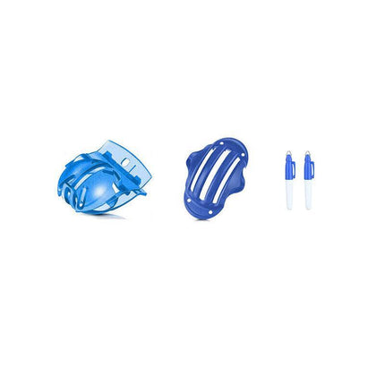Sports Alignment Golf Ball Marker 3 Line Tool Drawing Liner Set Stencil Au Stock - Red