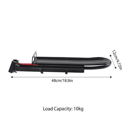 Mountain Bike Rear Rack Flat Suspension Rack Accessories Luggage Carrier Shelf