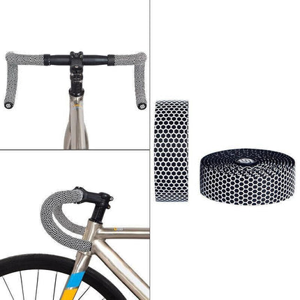 2X Thick Bicycle Handlebar Tape Bar Drop Wrap Mtb Road Bike Anti-Slip Punch - Green