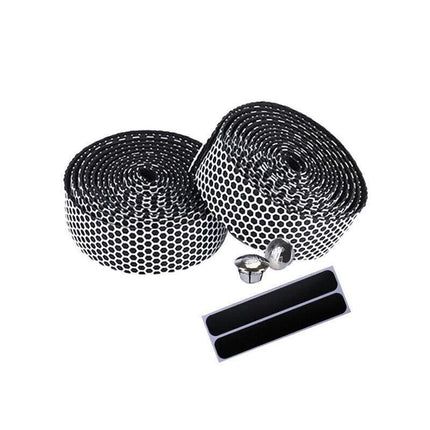 2X Thick Bicycle Handlebar Tape Bar Drop Wrap Mtb Road Bike Anti-Slip Punch - White