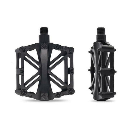 Bike Pedals Alloy Mountain Road MTB Colored Bicycle Nonslip Cycling Pedals 9/16" - Blue
