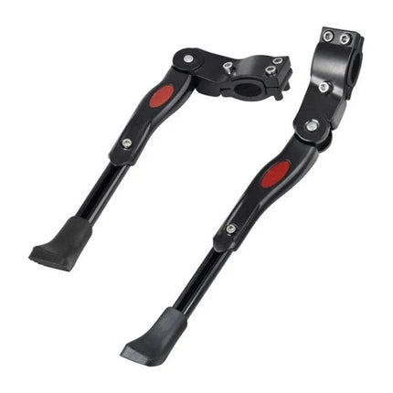 Rear Adjustable Kickstand for Mountain Bicycle Road Bike Parking Support Leg - Black