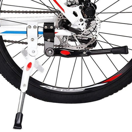 Rear Adjustable Kickstand for Mountain Bicycle Road Bike Parking Support Leg - Black
