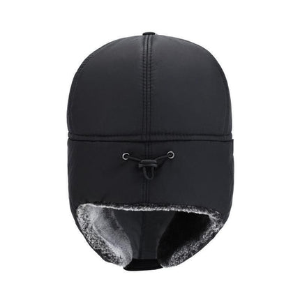 Winter 3 In 1 Thermal Fur Lined Trapper Bomber Hat With Ear Flap Face Mask Cap