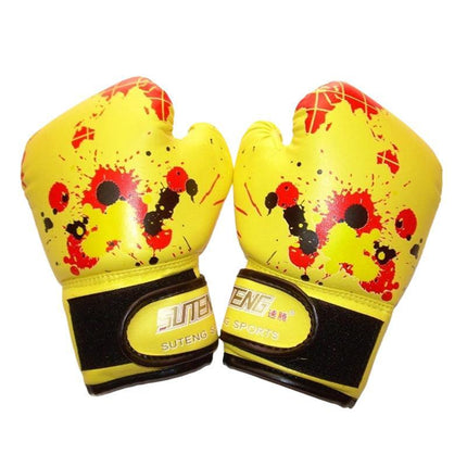 Boxing Sparring Training Gloves MMA Kickboxing Punching Gloves for Practice Sessions - Yellow