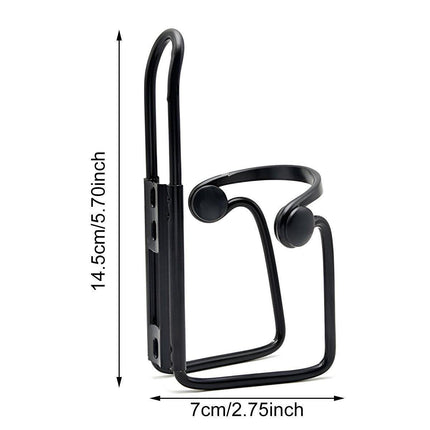 Durable Aluminum Alloy Water Bottle Holder for MTB Bike Bicycle Cycling Cage - Silver