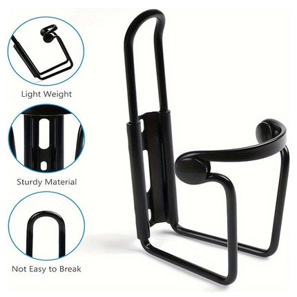 Durable Aluminum Alloy Water Bottle Holder for MTB Bike Bicycle Cycling Cage - Silver
