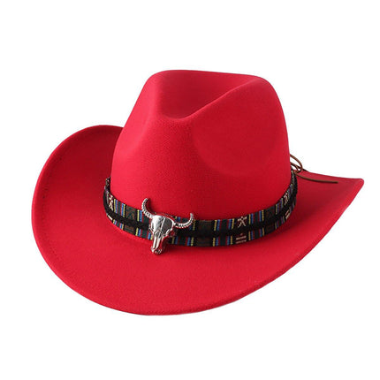 STweed Hat Ethnic Style Jazz Cap Bowler Hat Sun Hat for Men Women Summer Fashion - Brown
