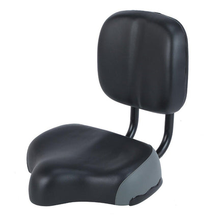 Electric Bicycle Tricycle Seat With Backrest Adjustable Comfortable Bike Seat - Grey