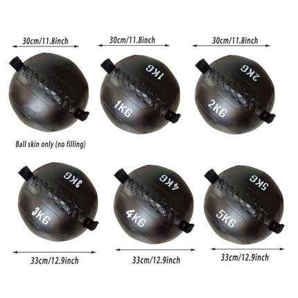 Non-Elastic Soft Squat Wall Ball for Solid Gravity and Balance Training Workouts - 4kg