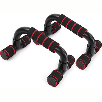 H Shaped Push Up Bars Home Fitness Equipment for Chest Arm Shoulder Training - Green